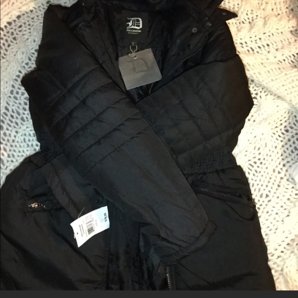 Dollhouse Puffer Jacket Cinch Waist